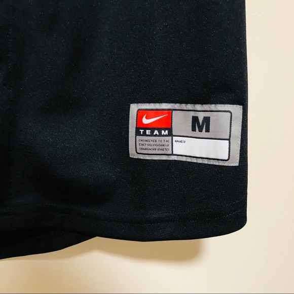🗣 3/$30 Nike Black Baseball Jersey NWT - Picture 4 of 6